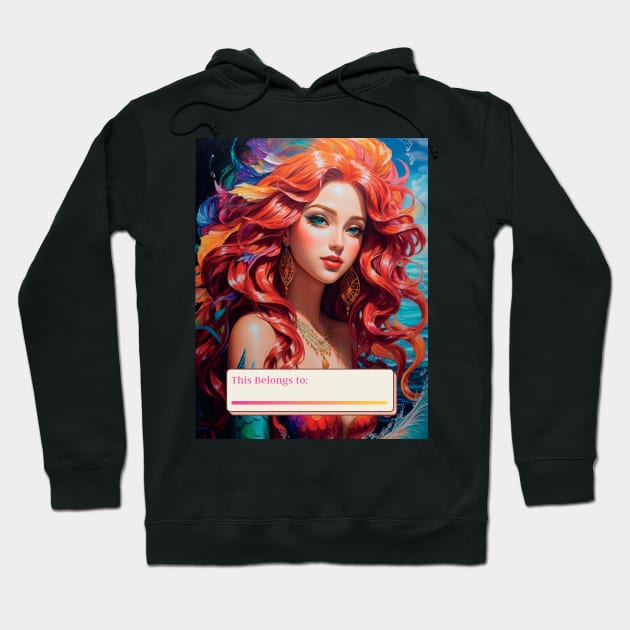 Beautiful Belongs to Redhead Mermaid. Hoodie by MGRCLimon